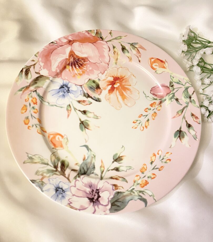 Pink flora breakfast set of 24 Peices - Image 5