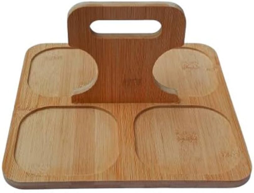 Multipurpose glass jars set with bamboo tray - Image 5