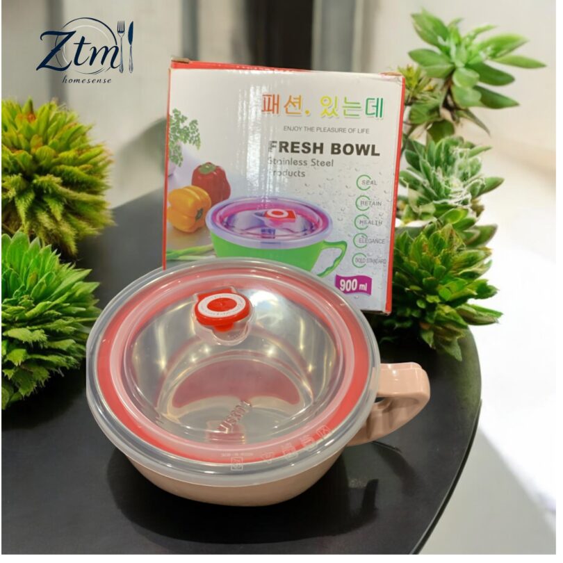 Korean noodles insulated bowl with air tight lid - Image 5