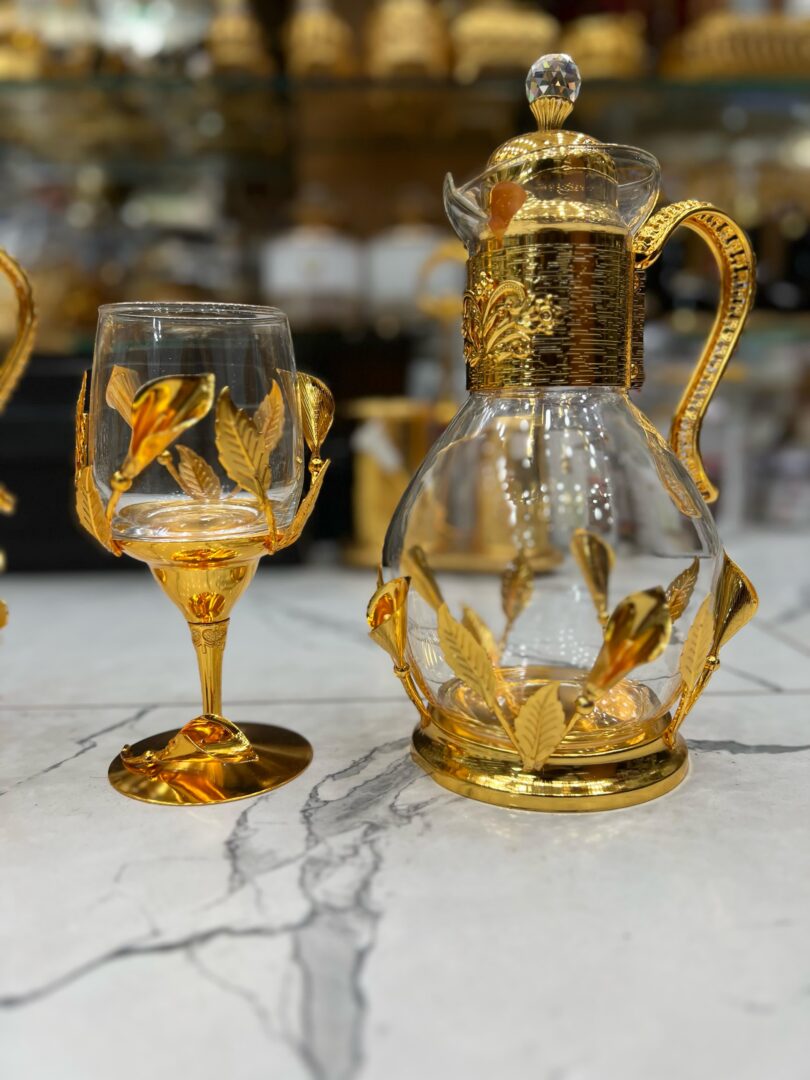 Turkish gold plated royal water set