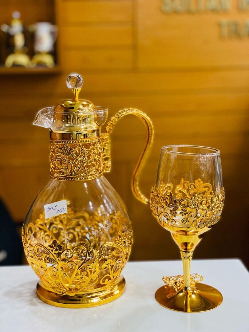 Turkish gold plated classy water set